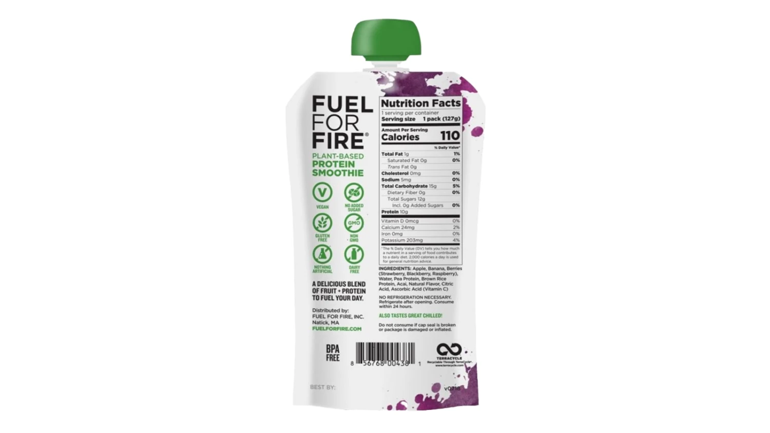 Fuel For Fire - Berry Acai - 6 Pack 4 Fuel For Fire - Berry Acai - 6 Pack - Image 2