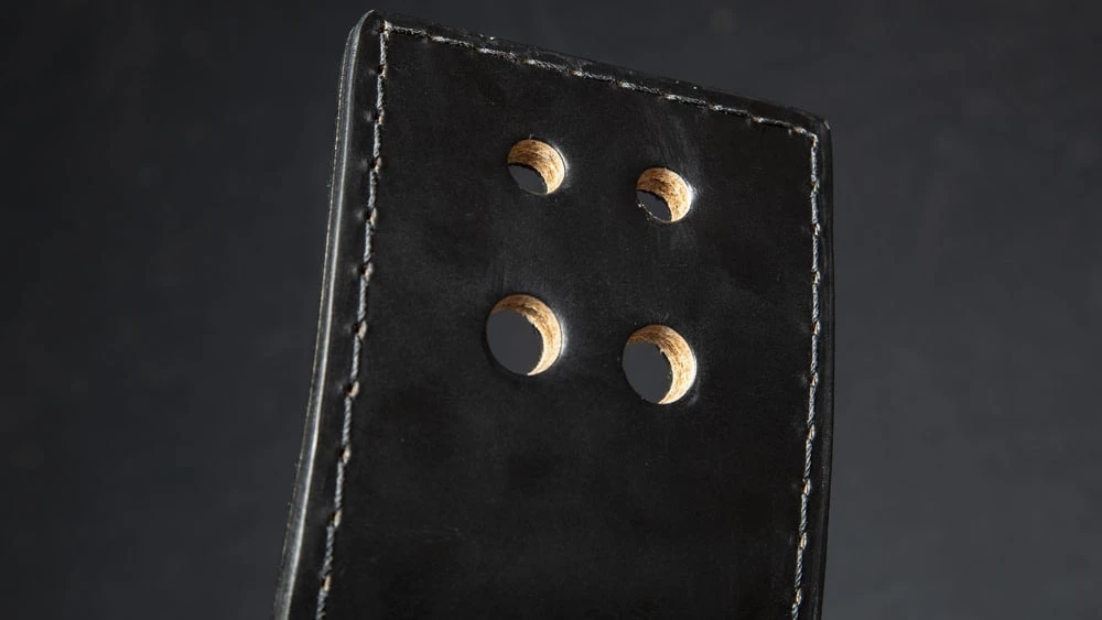 Pioneer Rogue Black Leather 13mm - 4" Lever Belt 6 Pioneer Rogue Black Leather 13mm - 4" Lever Belt - Image 4