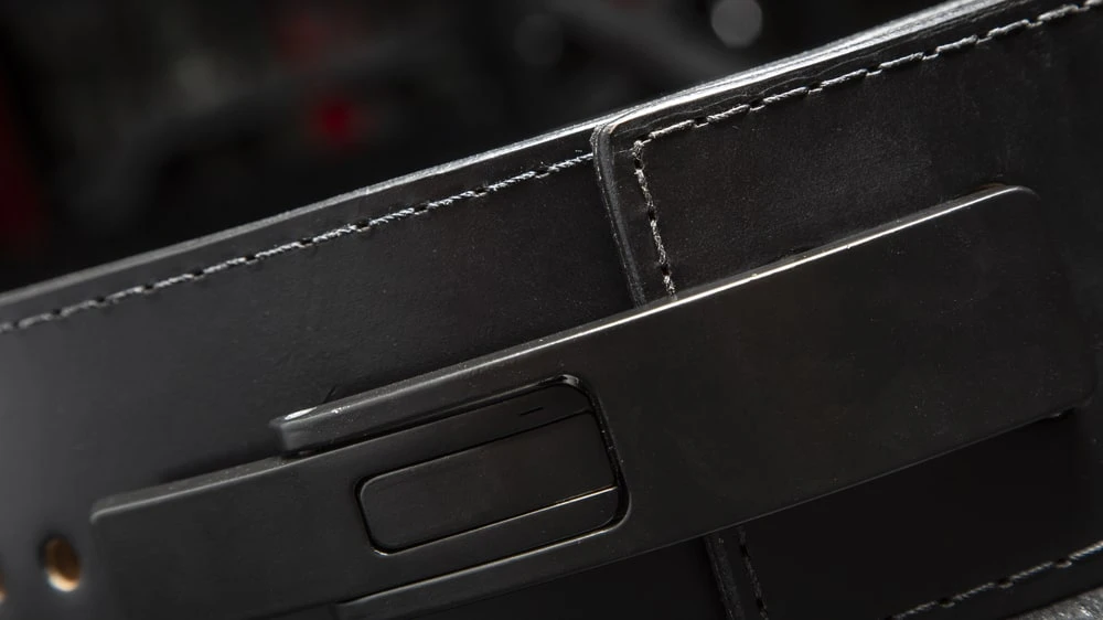 Pioneer Rogue Black Leather 13mm - 4" Lever Belt 7 Pioneer Rogue Black Leather 13mm - 4" Lever Belt - Image 5