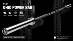 Rogue 45LB Ohio Power Bar - Black Zinc