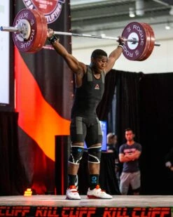 Rogue 28MM IWF Olympic Weightlifting Bar W/ Center Knurl - Bright Zinc -Fitness Equipment RA1517 BRBR WEB10 wtzaix