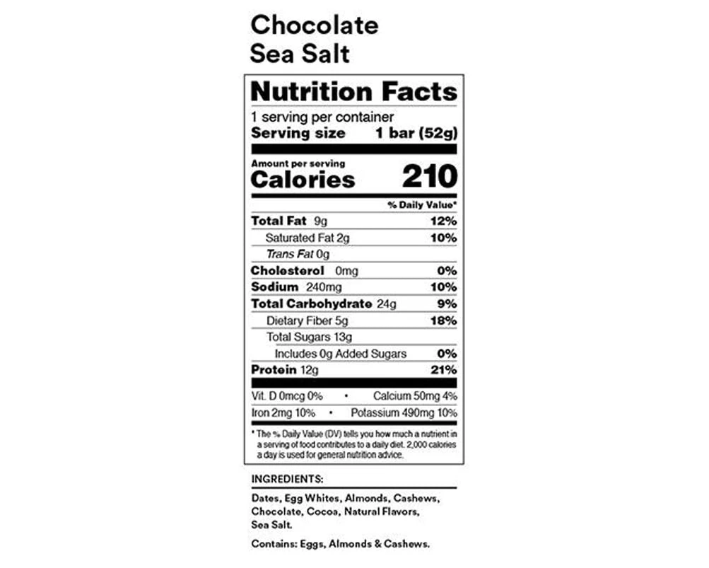RXBAR - Chocolate Sea Salt 4 RXBAR - Chocolate Sea Salt - Image 2