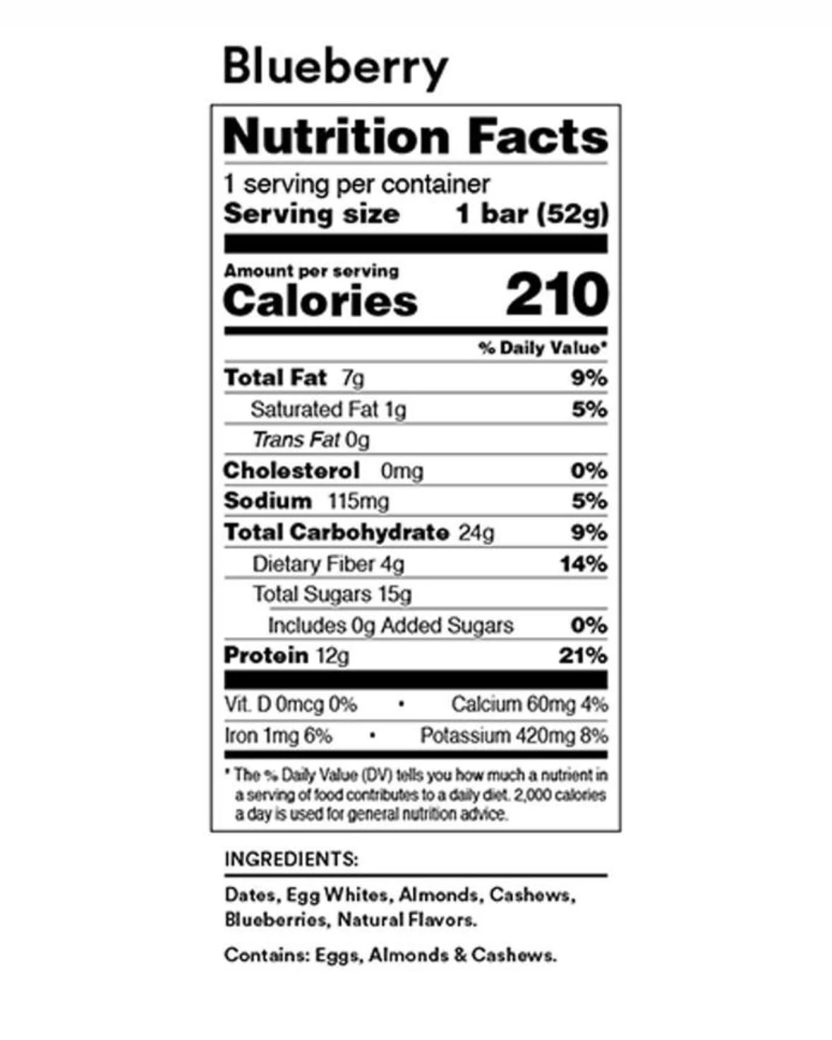 RXBAR - Blueberry 4 RXBAR - Blueberry - Image 2